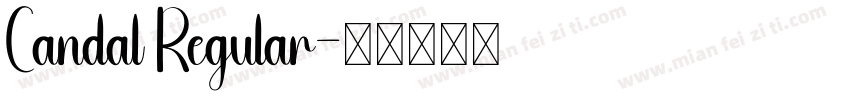Candal Regular字体转换